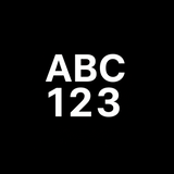 Can you generate a square image for Shopify. The image should have a white background, with cut-out letters ABC and below the letters cut-out numbers 123.
ABC and 123 should be the same size and width.